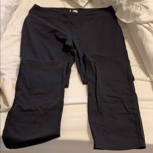 Lucy tall full length black yoga pants xl